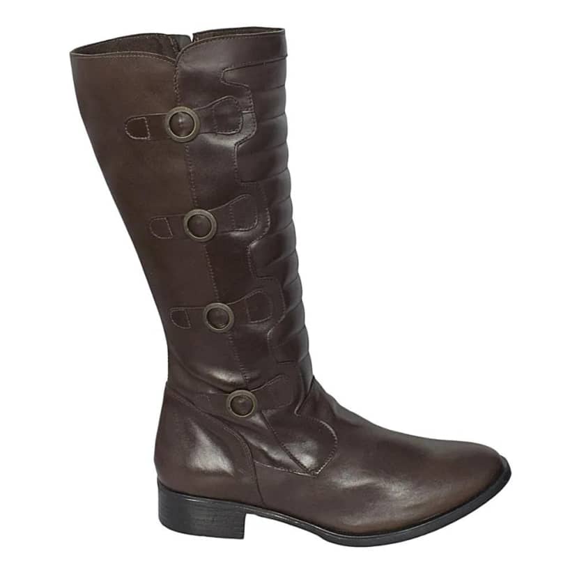Bota Feminina Scarpatti Marrom Cano 29 Cm com Zíper SV0788