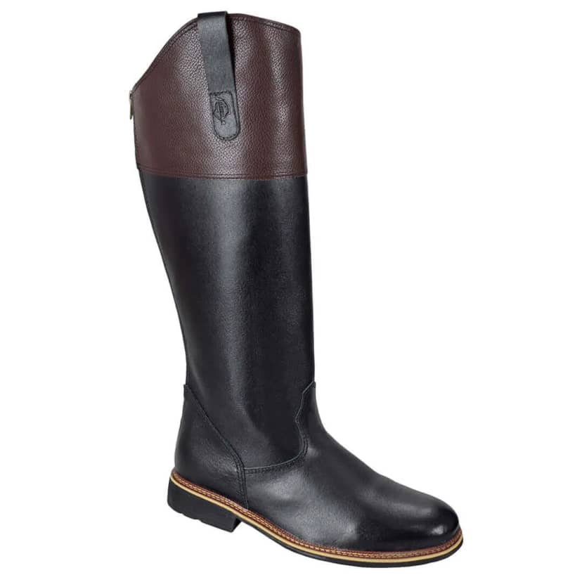 Bota de Montaria Jaguar Preta com Zíper Traseiro SV15004